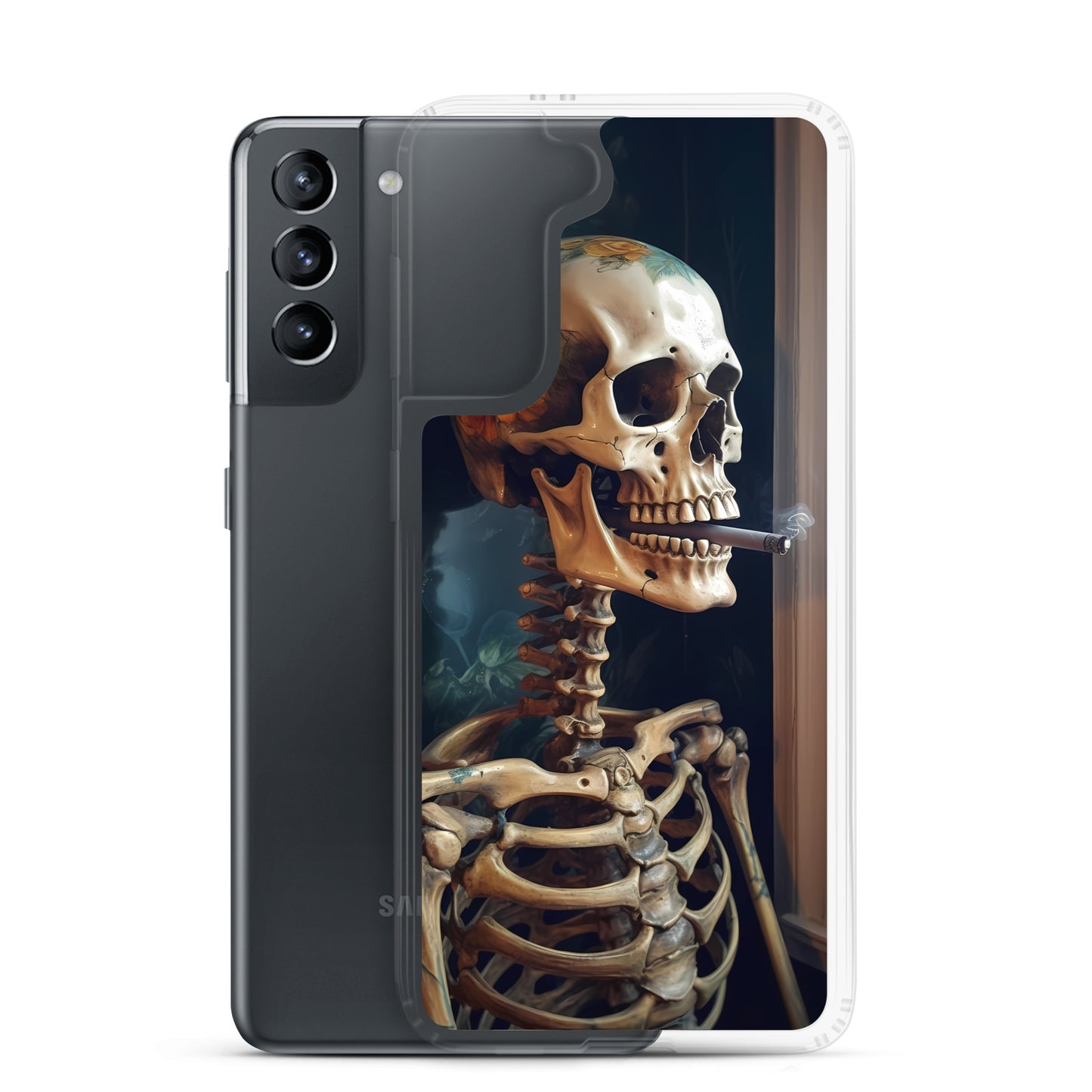 Samsung Case - Smoking Skeleton