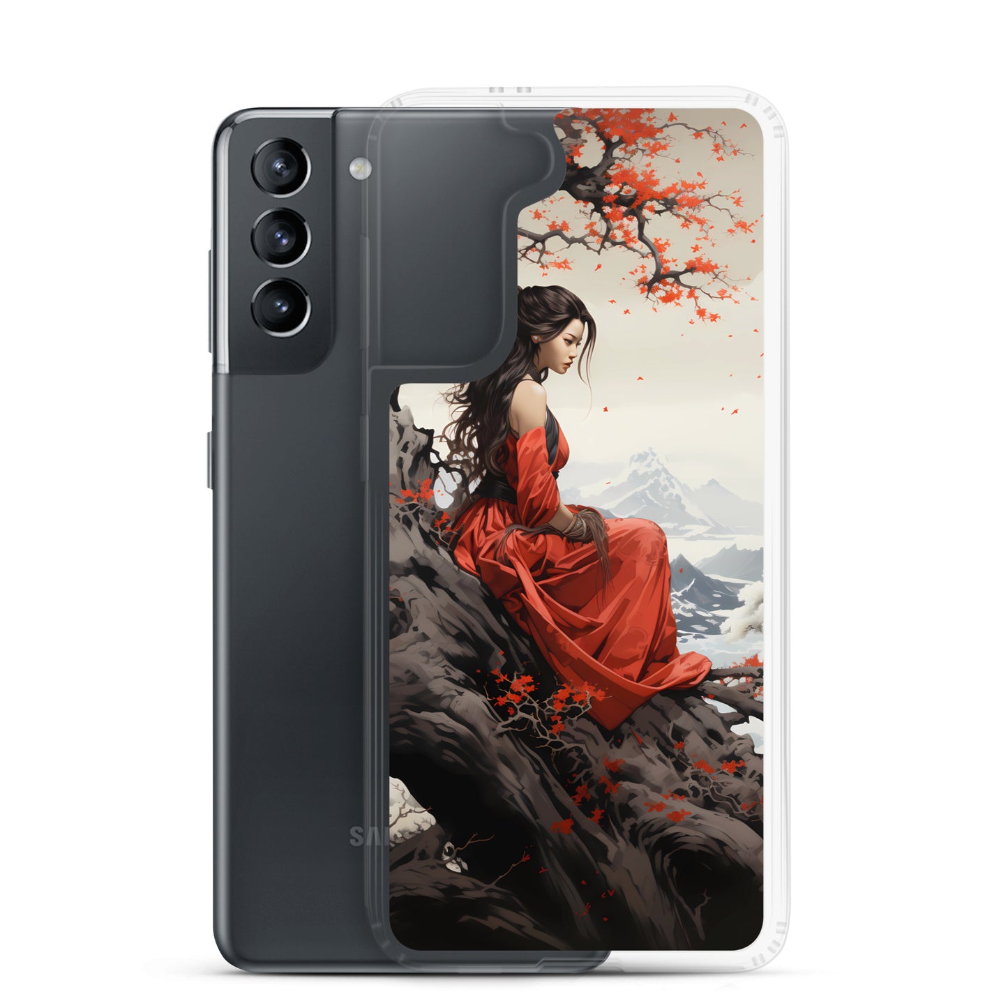 Samsung Case - Japanese Woman Under a Cherry Blossom Tree