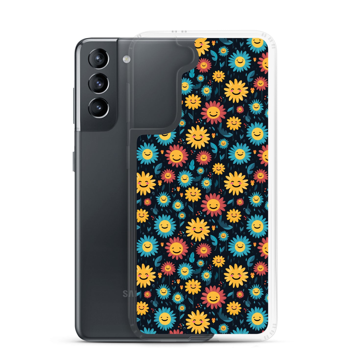 Samsung Case - Happy Smiley Flowers