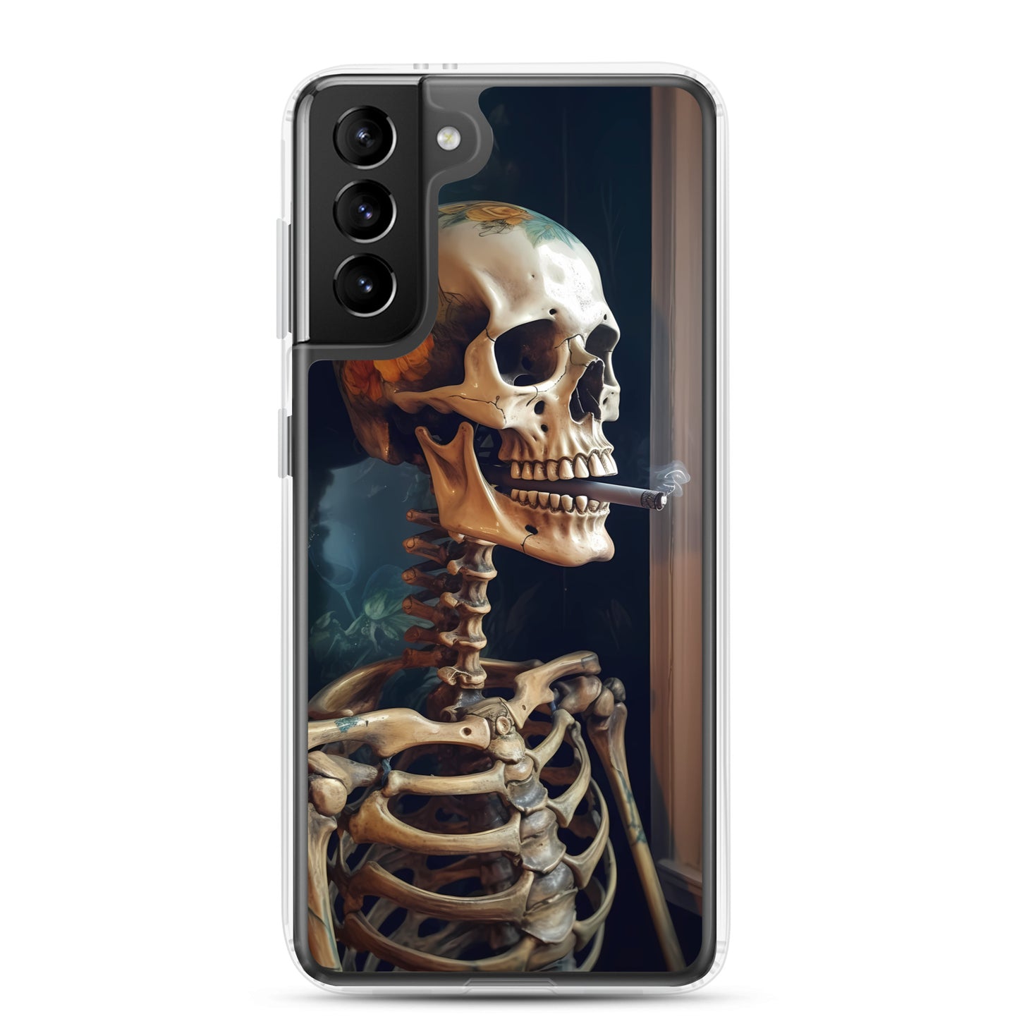 Samsung Case - Smoking Skeleton
