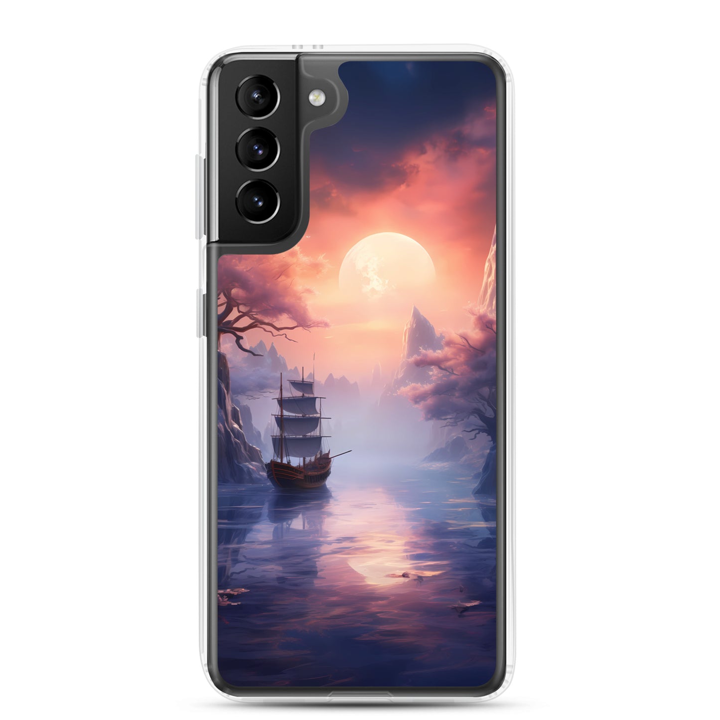 Samsung Case - Japanese Seascape Moonrise