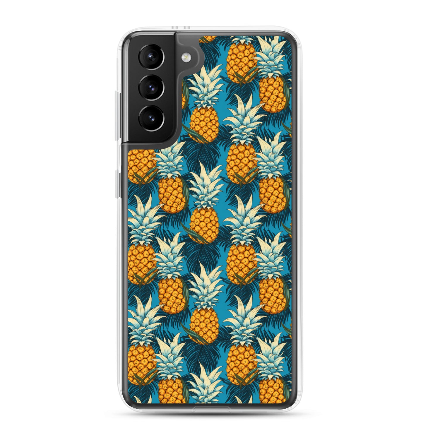 Samsung Case - Pineapple Pattern on Blue
