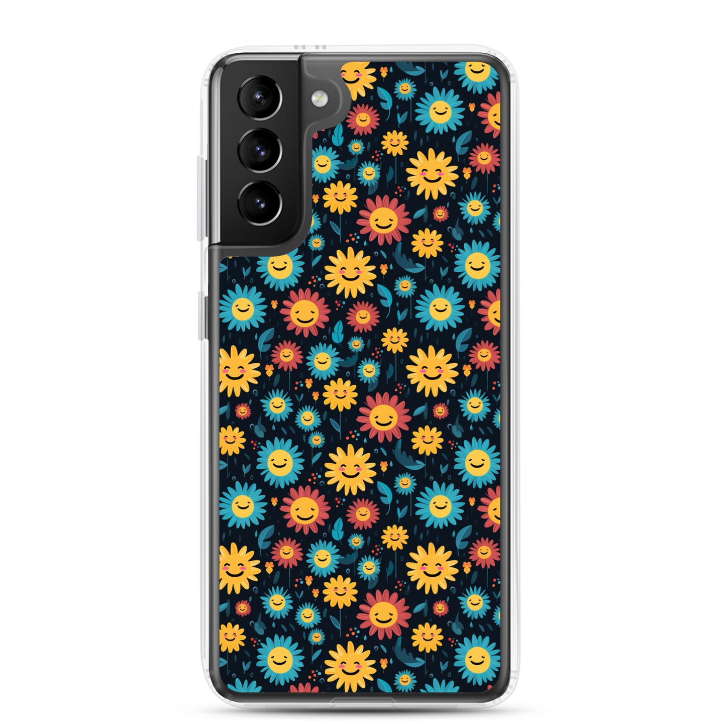 Samsung Case - Happy Smiley Flowers