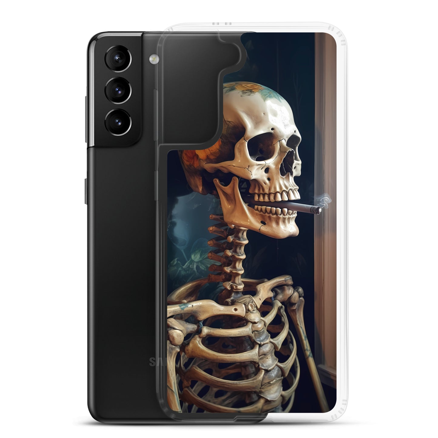 Samsung Case - Smoking Skeleton