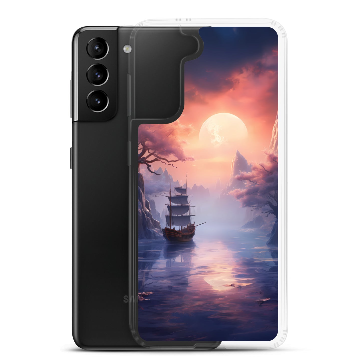 Samsung Case - Japanese Seascape Moonrise