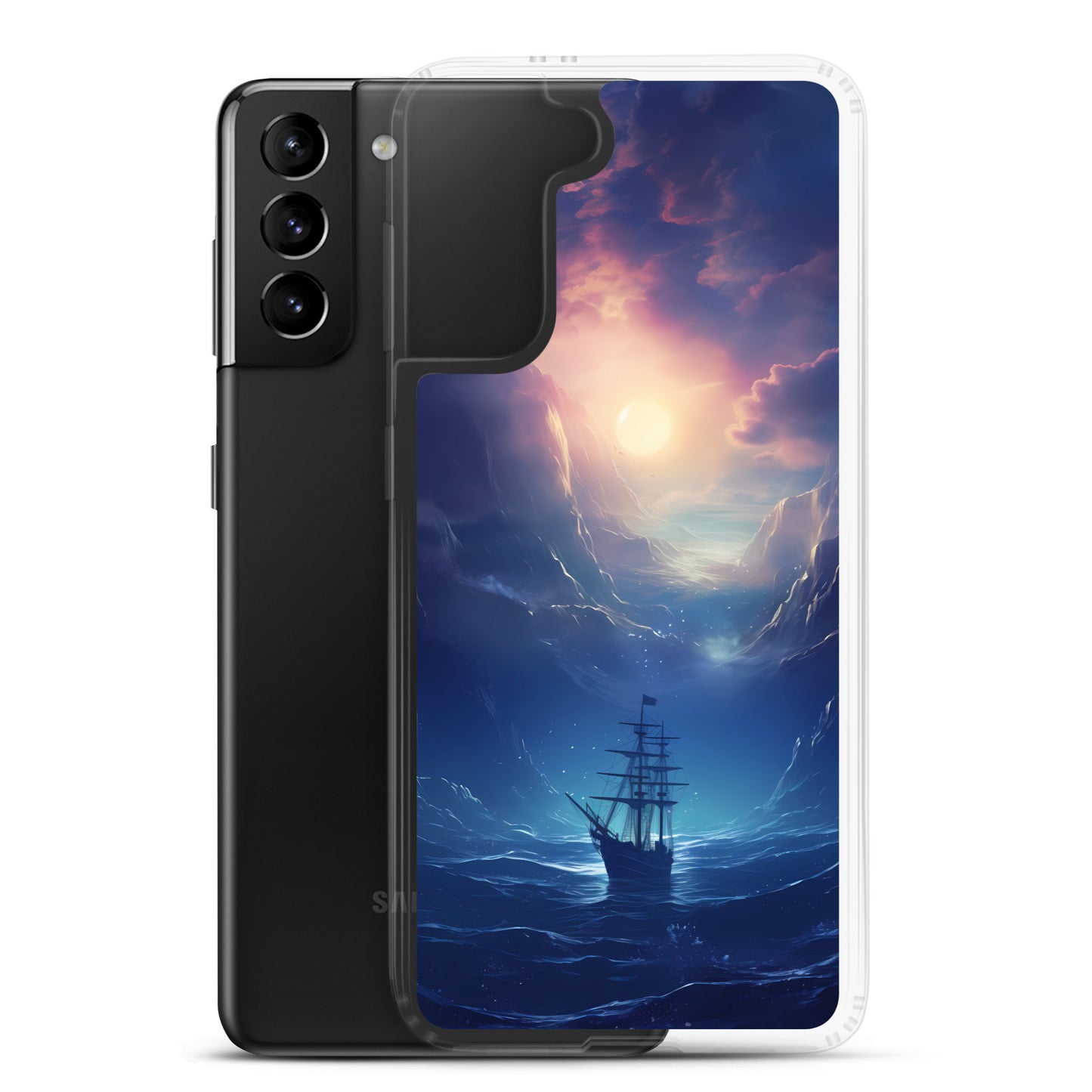 Samsung Case - Wooden Ship in Moonlight