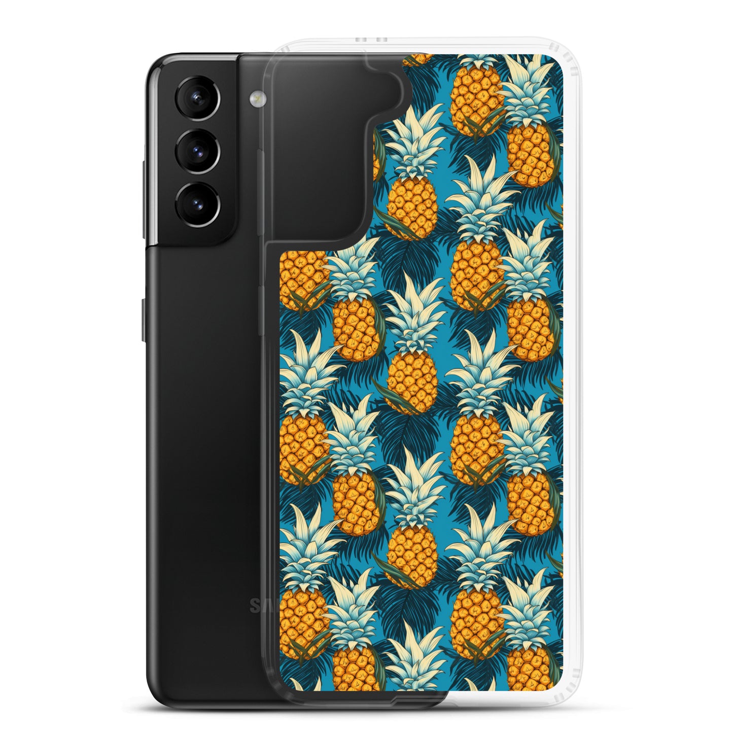 Samsung Case - Pineapple Pattern on Blue