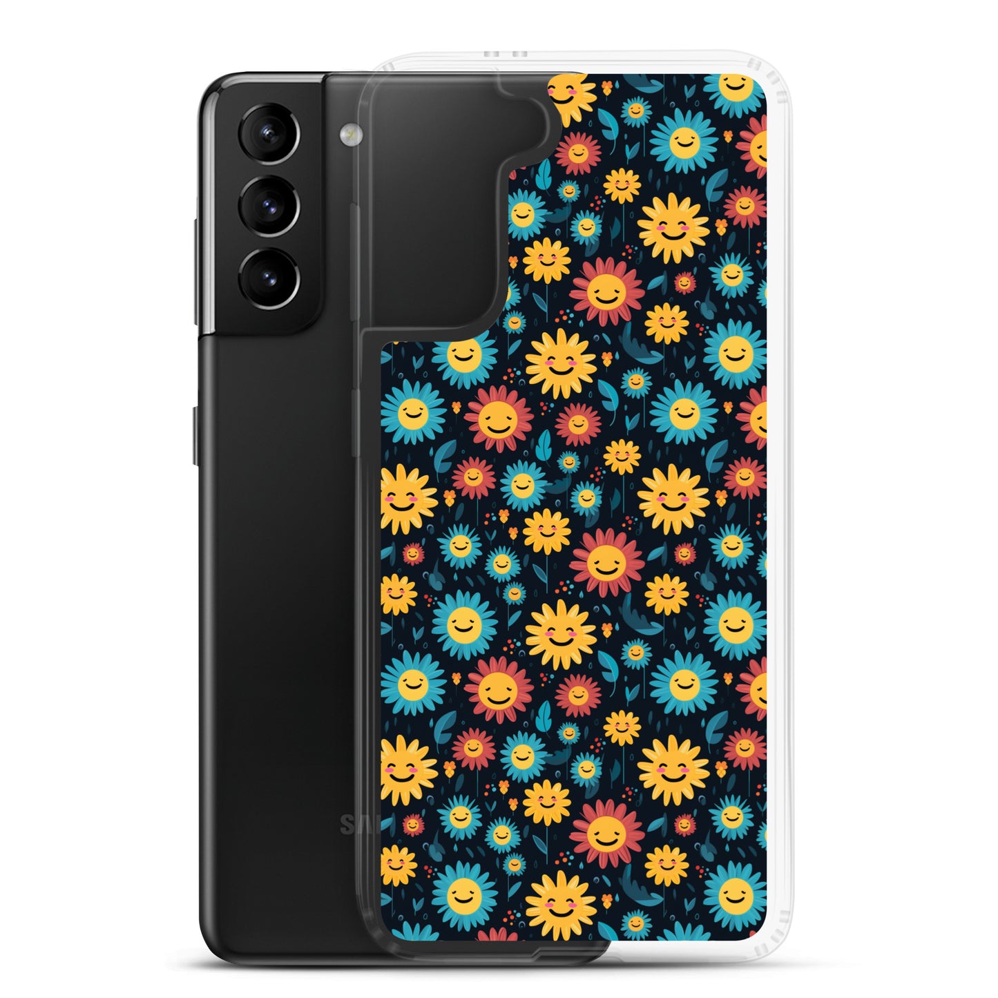 Samsung Case - Happy Smiley Flowers