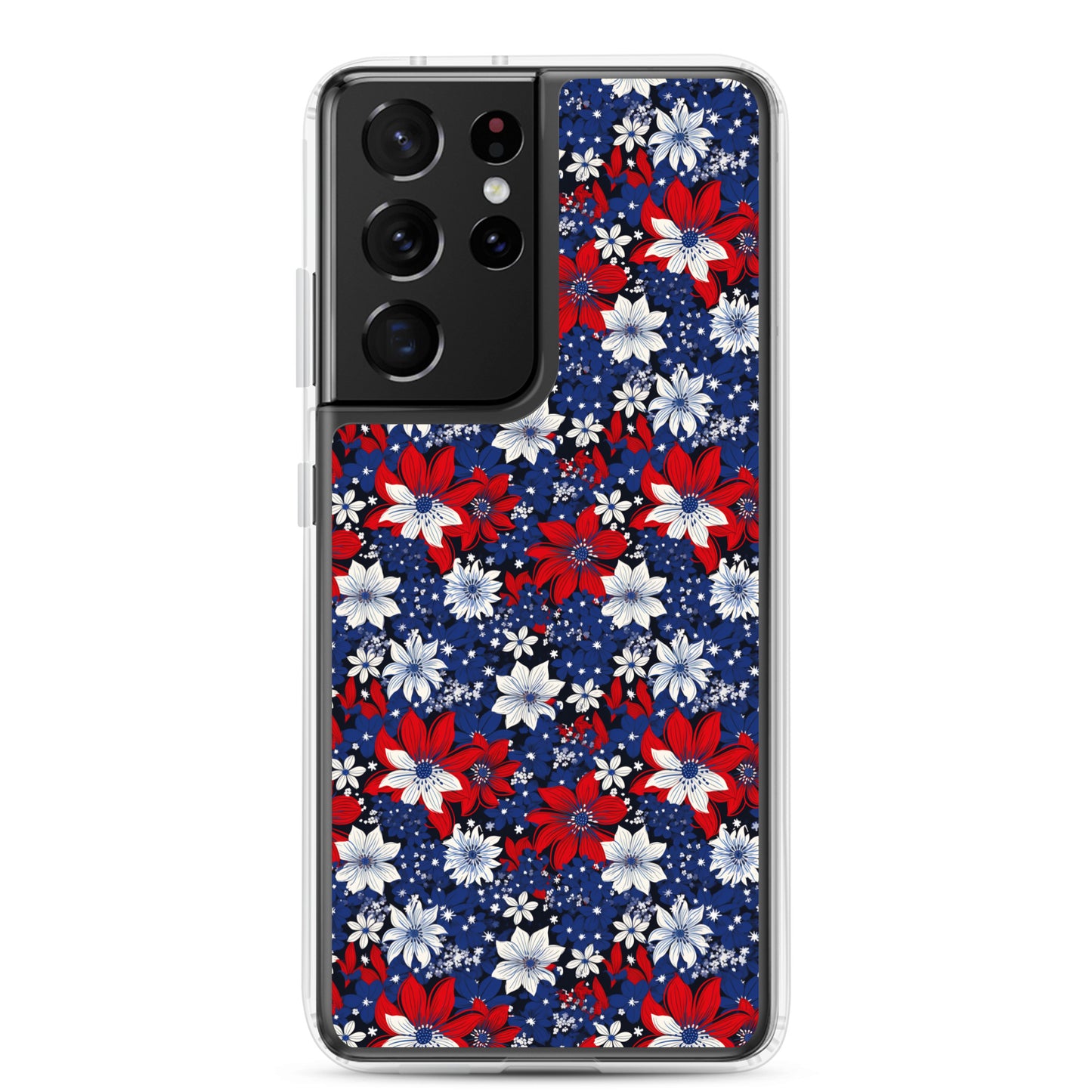 Samsung Case - Patriotic Poinsettas