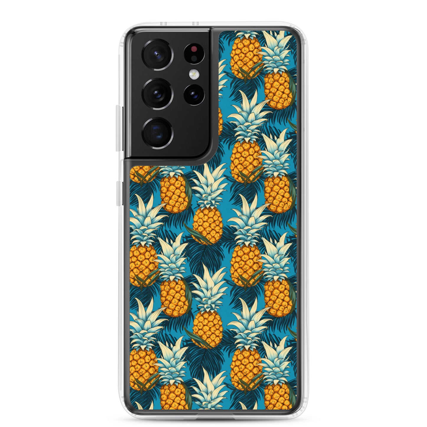 Samsung Case - Pineapple Pattern on Blue