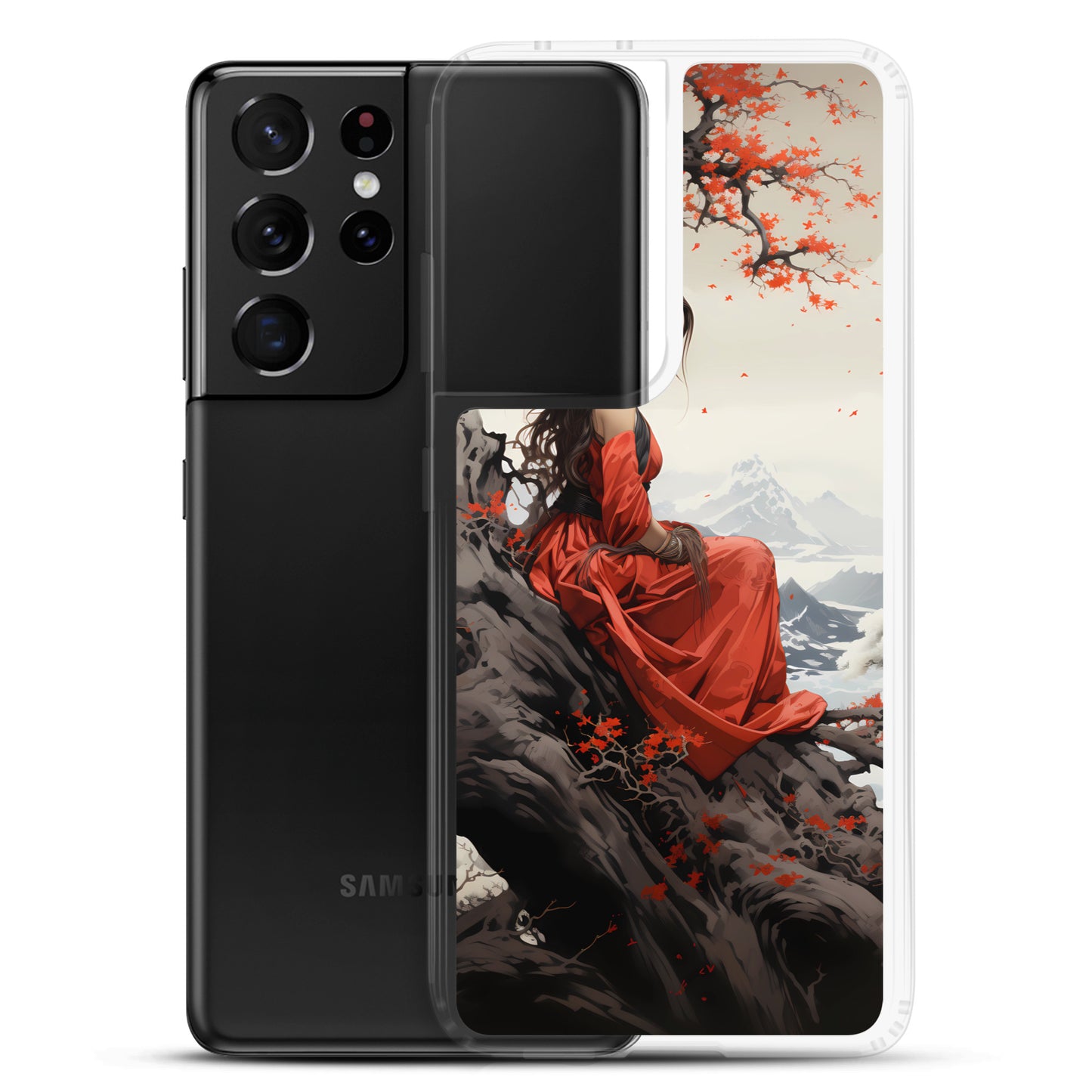 Samsung Case - Japanese Woman Under a Cherry Blossom Tree