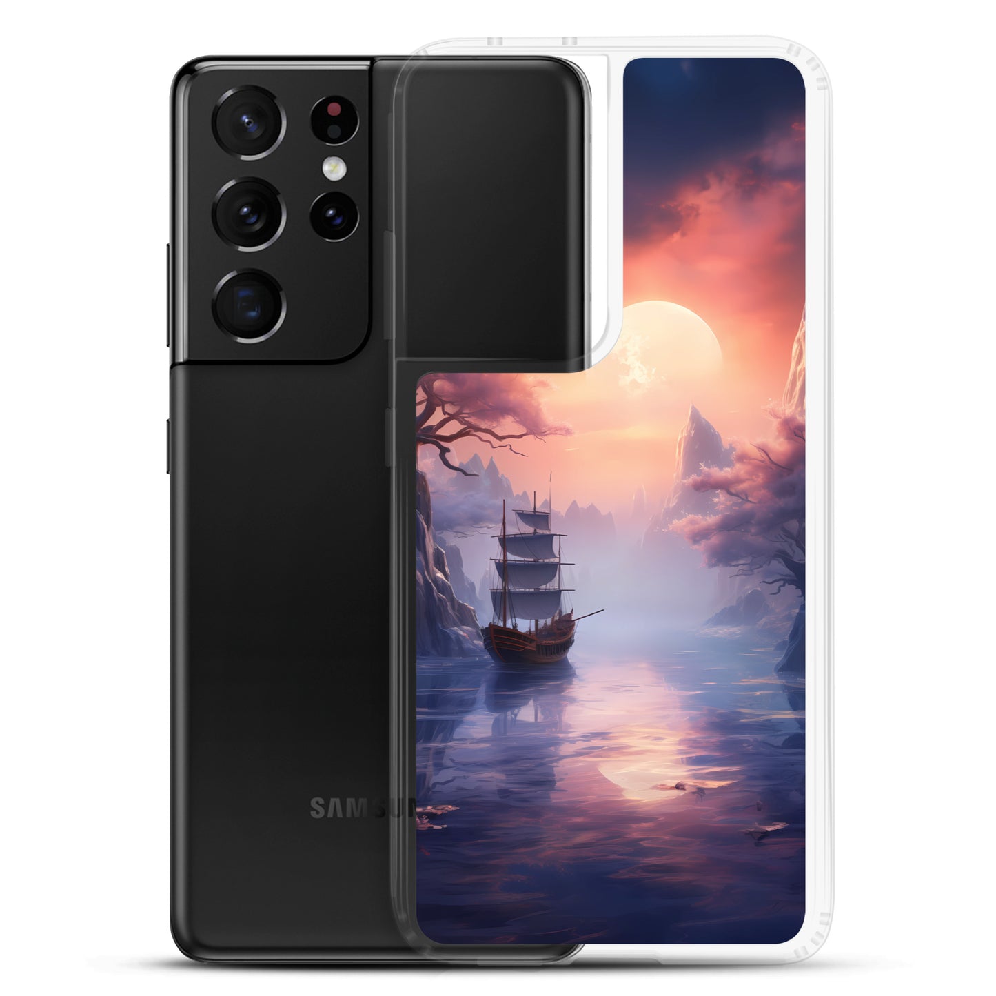 Samsung Case - Japanese Seascape Moonrise
