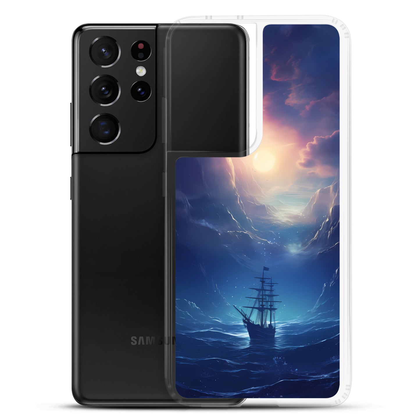 Samsung Case - Wooden Ship in Moonlight