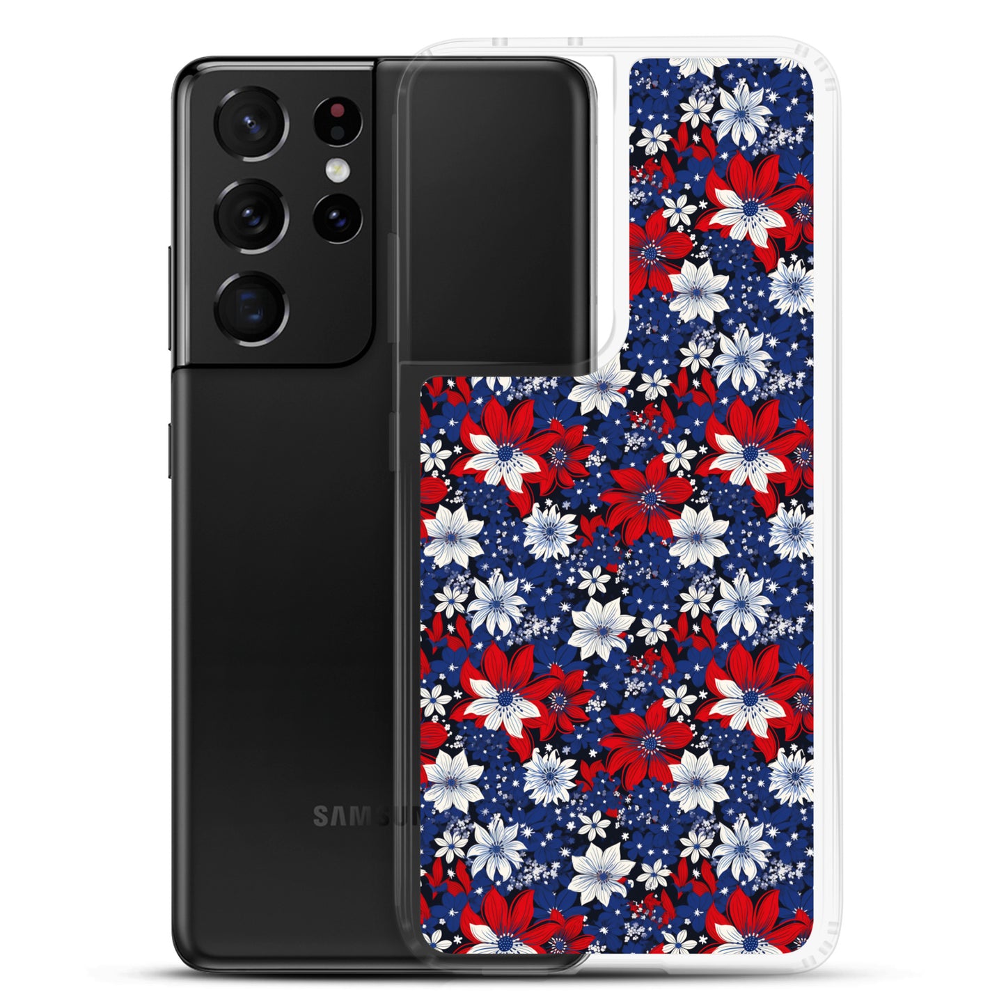 Samsung Case - Patriotic Poinsettas