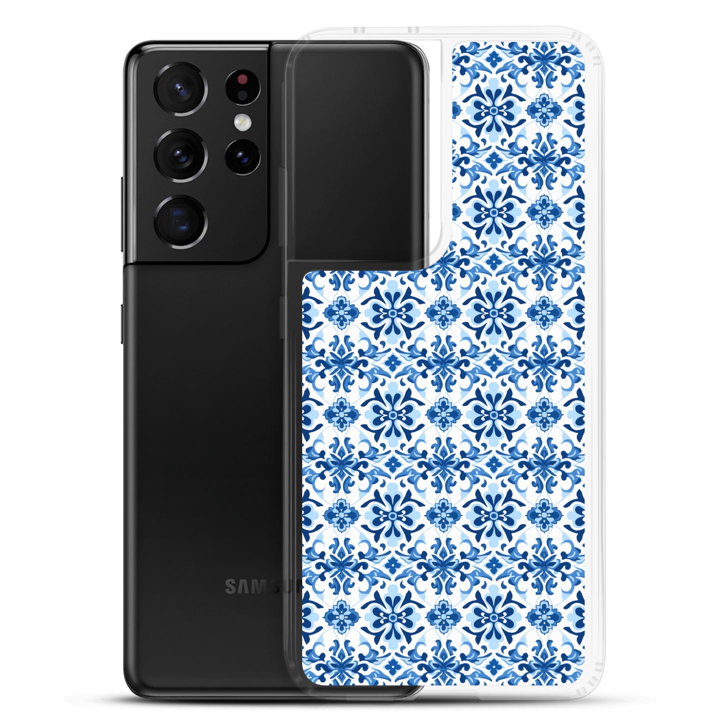 Samsung Case - Blue Ceramic Pattern