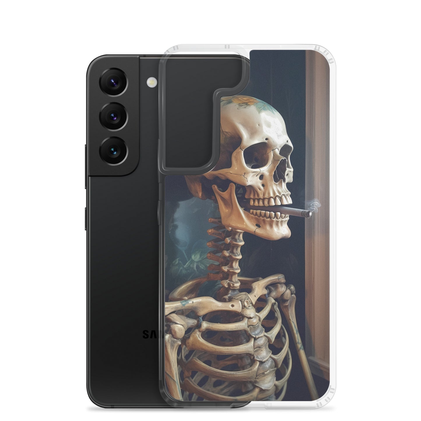 Samsung Case - Smoking Skeleton