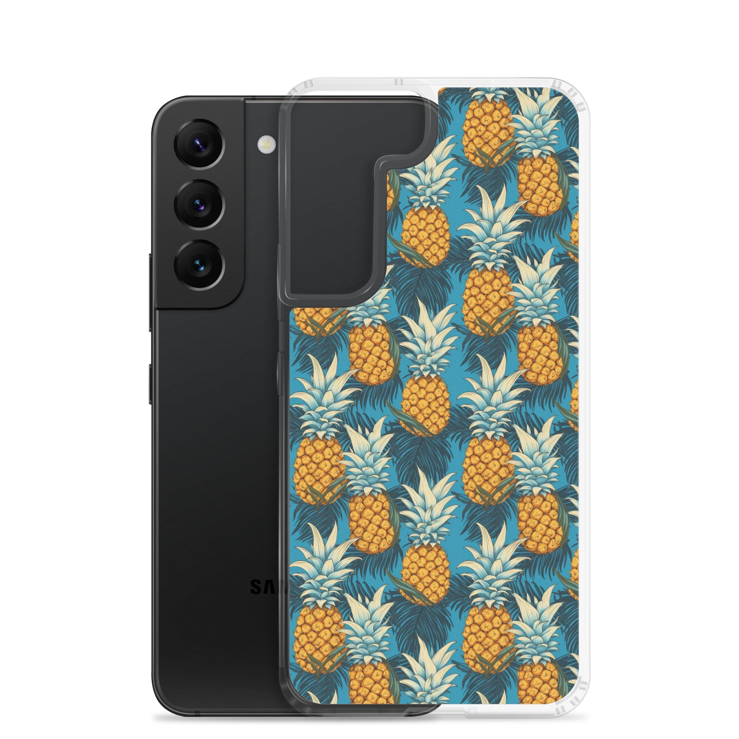 Samsung Case - Pineapple Pattern on Blue