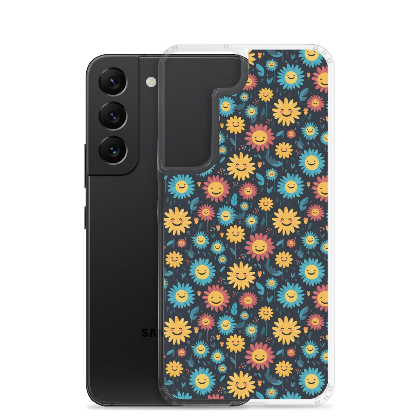 Samsung Case - Happy Smiley Flowers