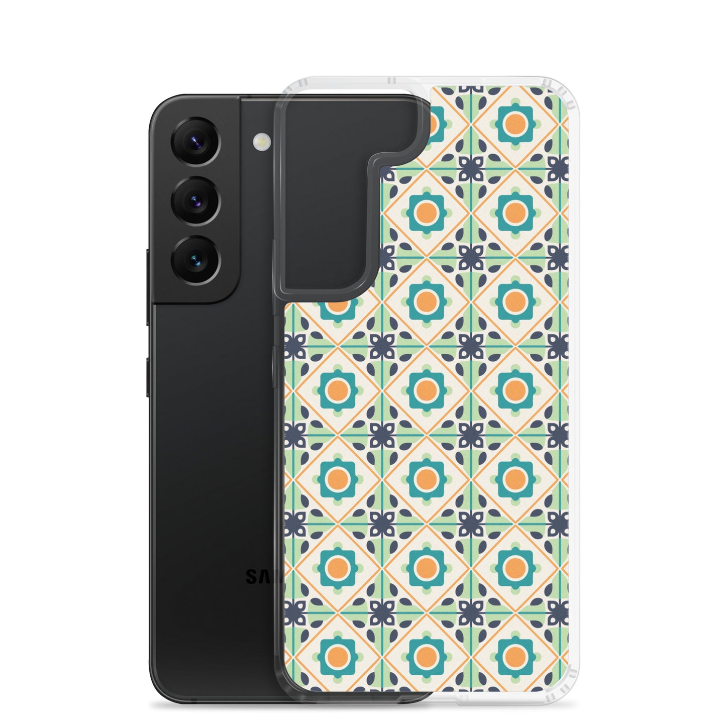 Samsung Case - Teal Ceramic Pattern