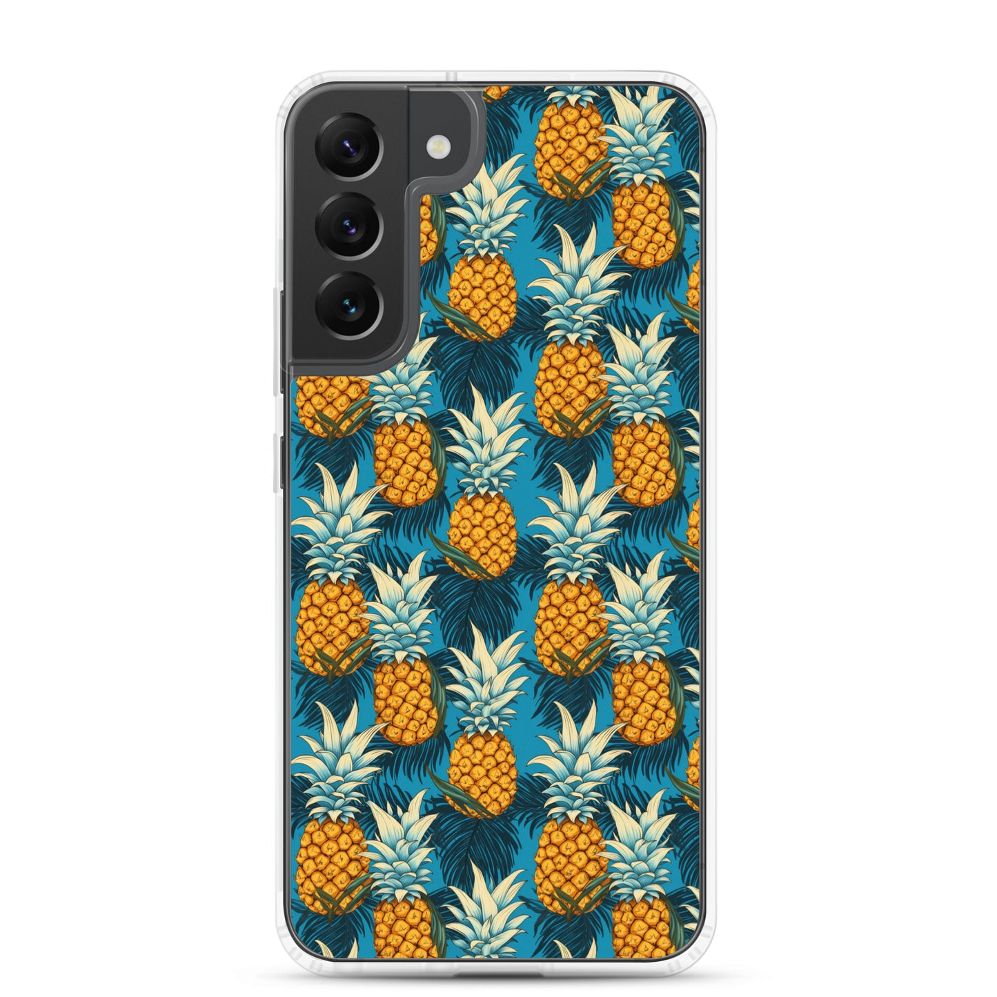 Samsung Case - Pineapple Pattern on Blue