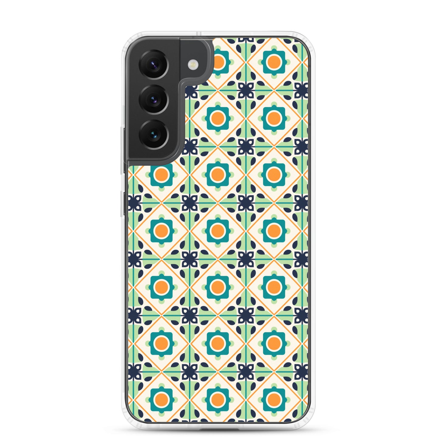 Samsung Case - Teal Ceramic Pattern