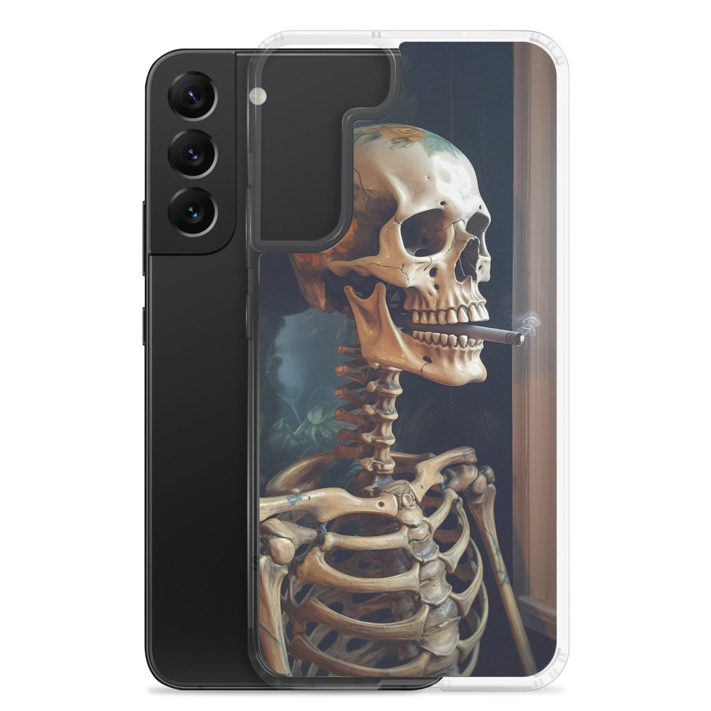 Samsung Case - Smoking Skeleton