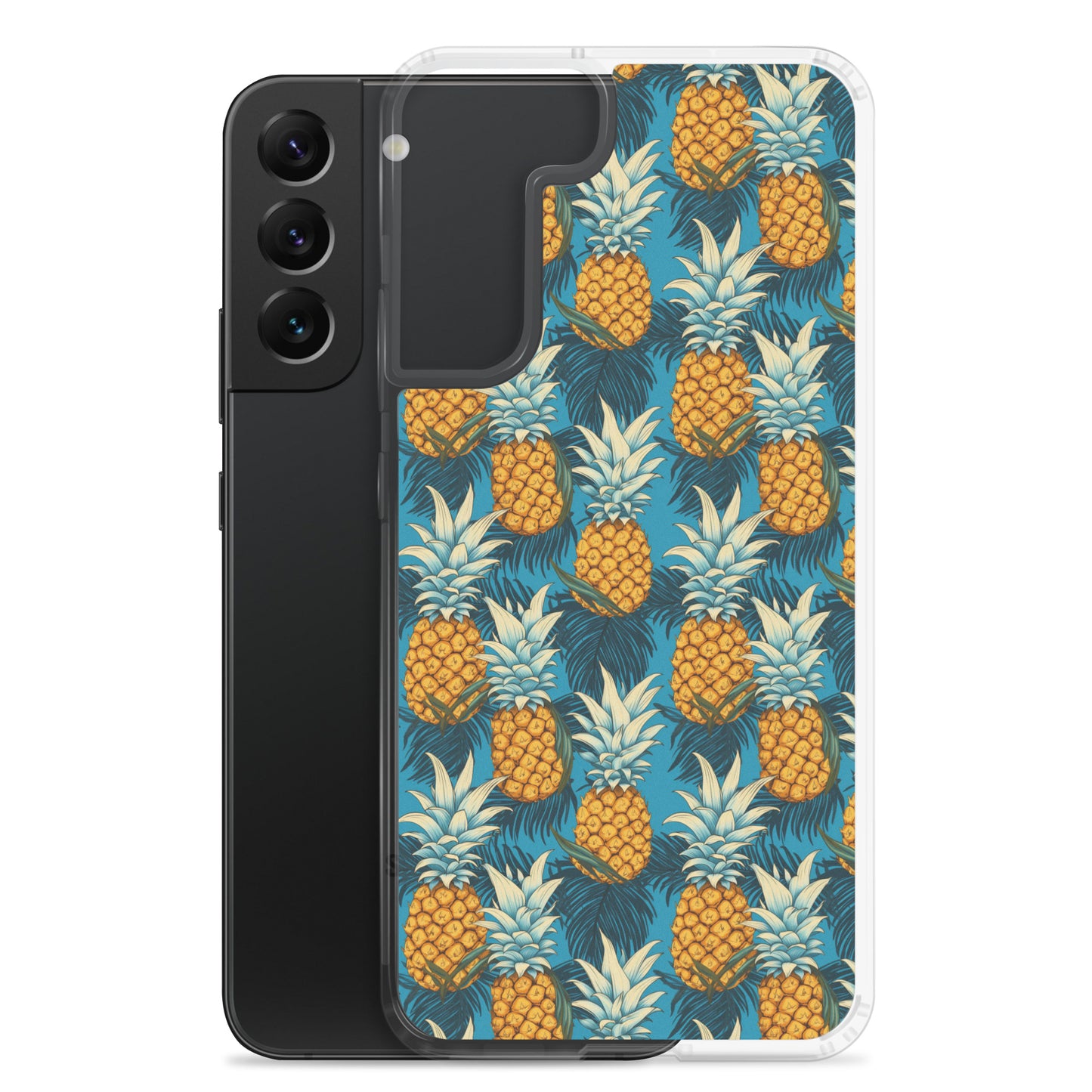 Samsung Case - Pineapple Pattern on Blue