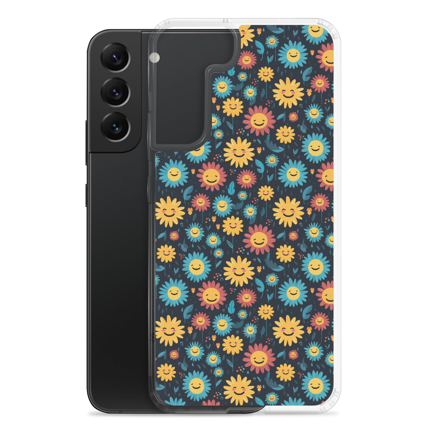 Samsung Case - Happy Smiley Flowers
