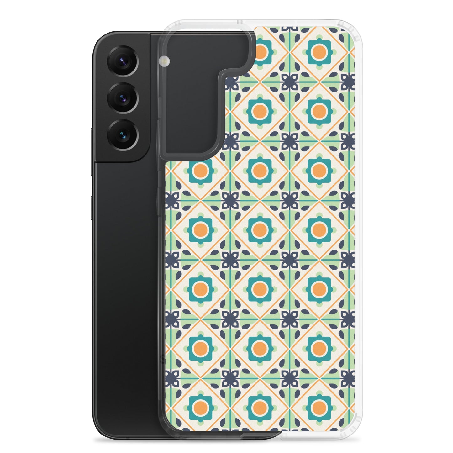 Samsung Case - Teal Ceramic Pattern