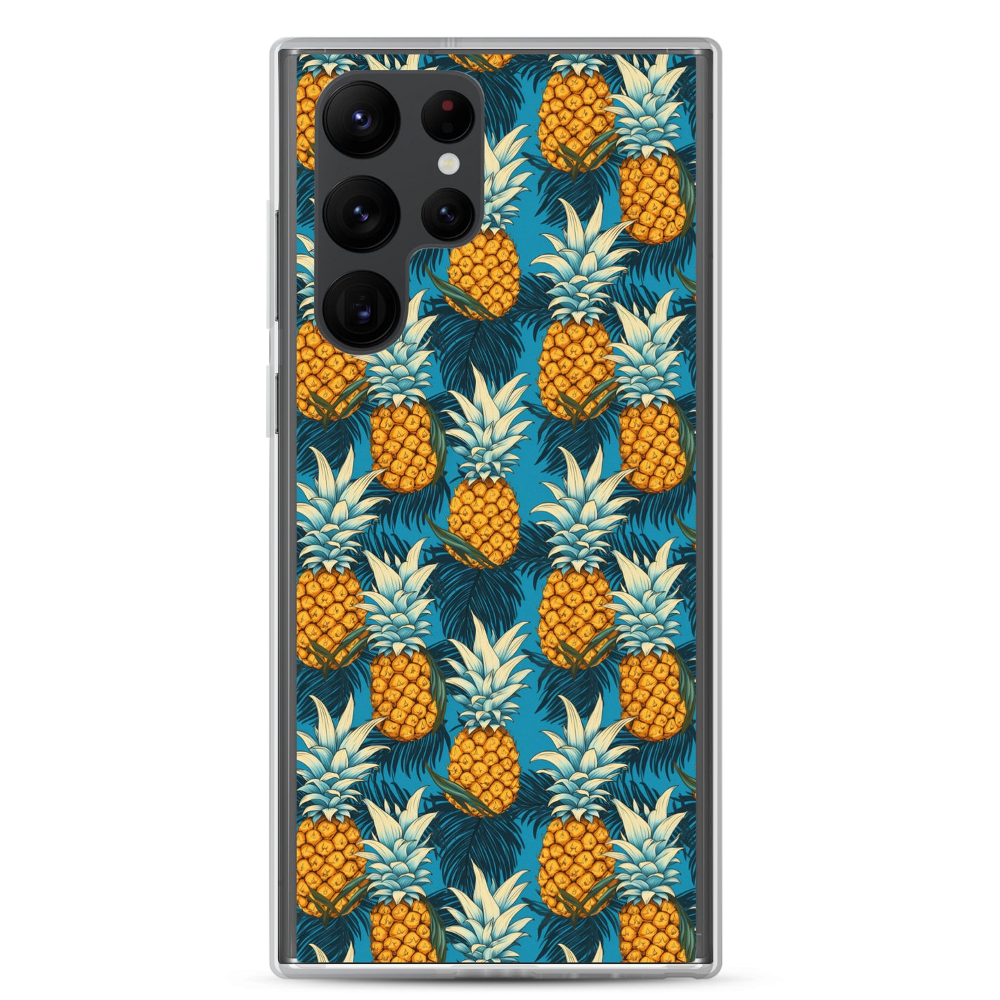 Samsung Case - Pineapple Pattern on Blue