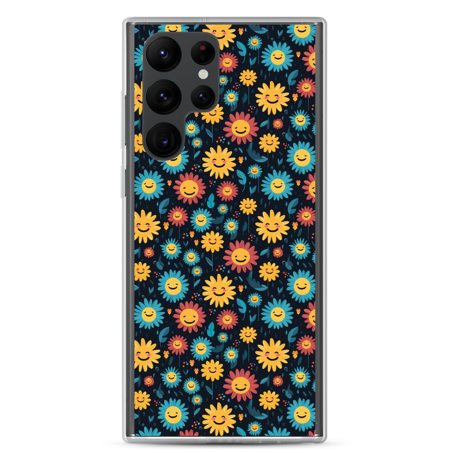 Samsung Case - Happy Smiley Flowers