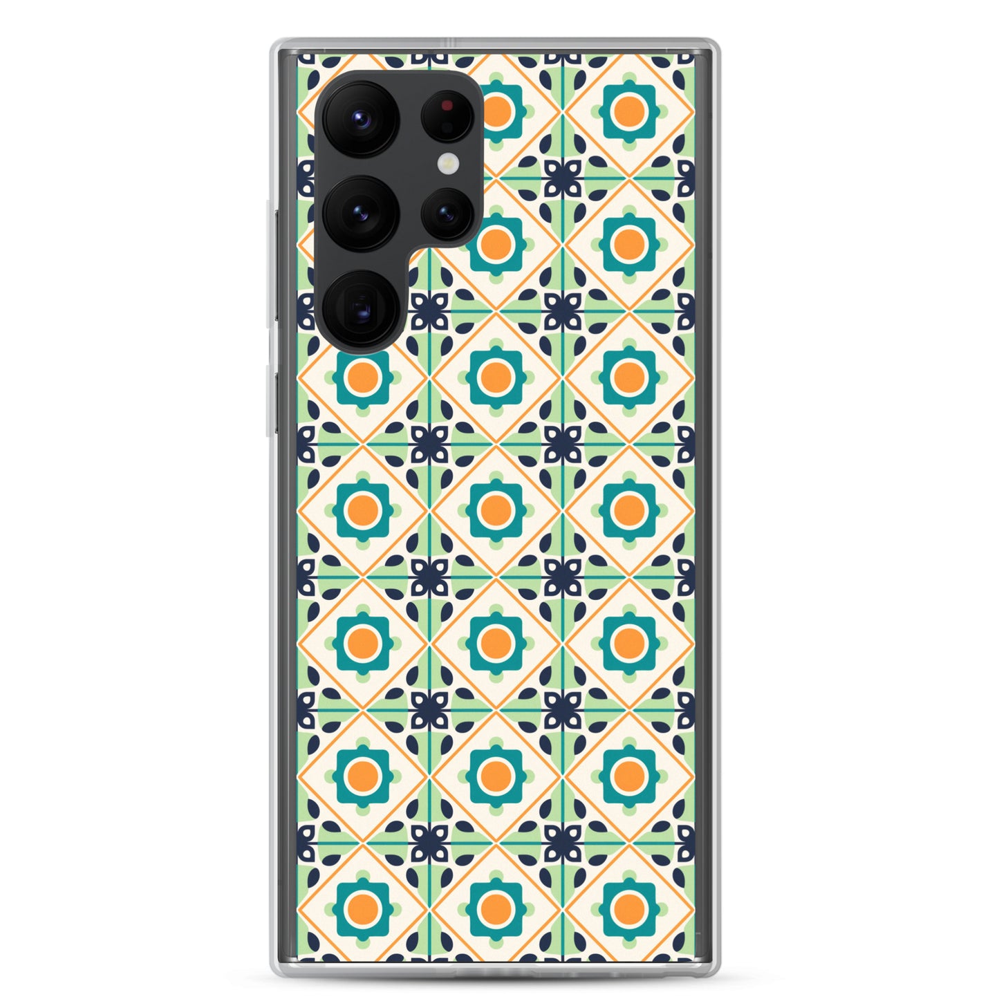 Samsung Case - Teal Ceramic Pattern