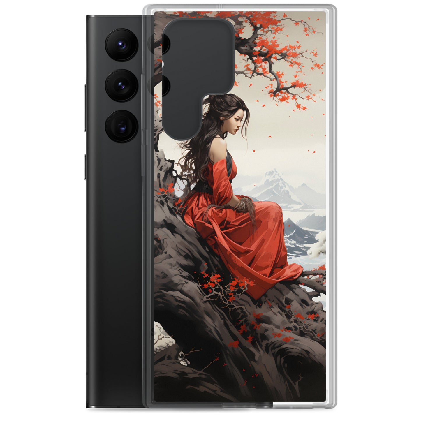 Samsung Case - Japanese Woman Under a Cherry Blossom Tree