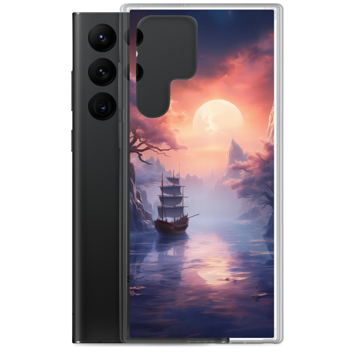Samsung Case - Japanese Seascape Moonrise