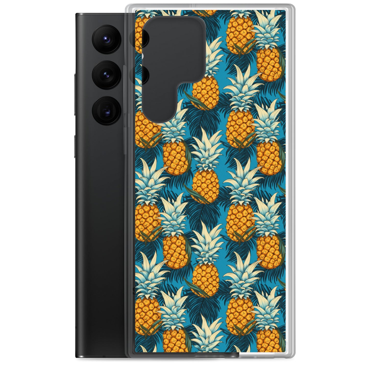 Samsung Case - Pineapple Pattern on Blue
