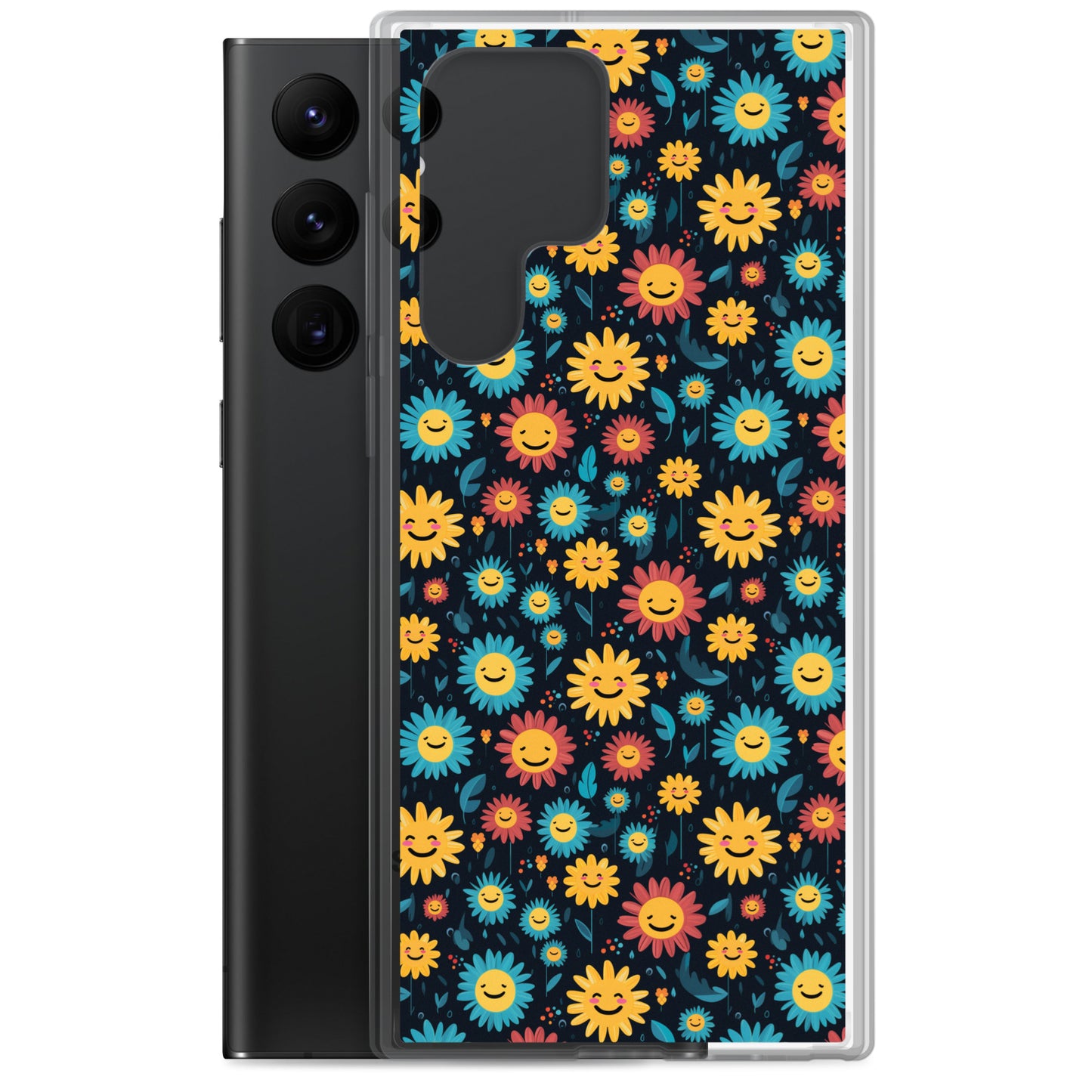 Samsung Case - Happy Smiley Flowers