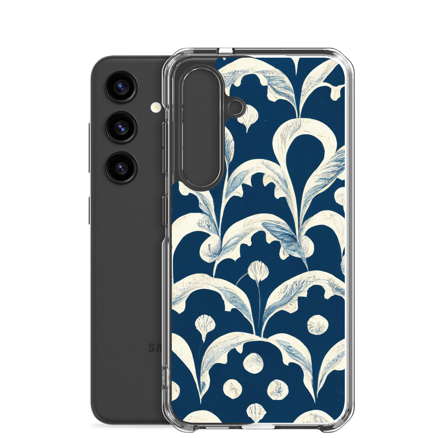 Samsung Case - Leaves on Blue