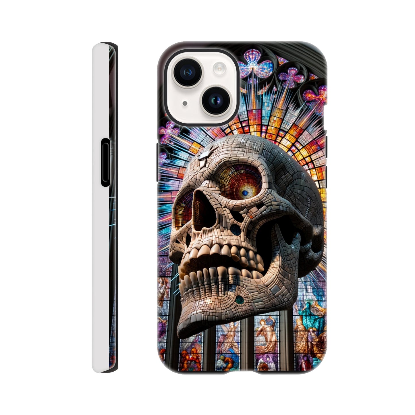 Phone Case - Stained Glass Skull
