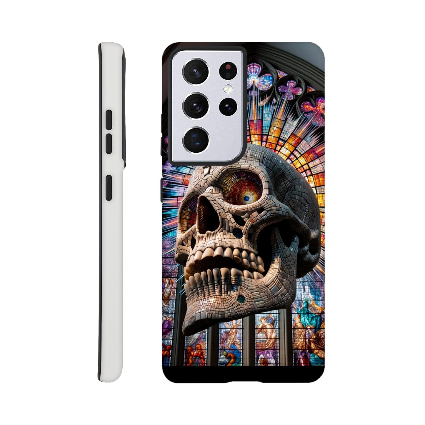 Phone Case - Stained Glass Skull