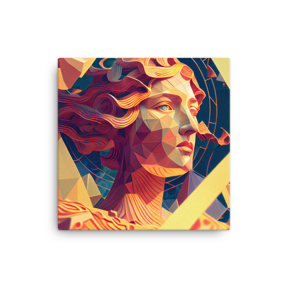 Canvas Wall Art - Geometric Helen Portrait