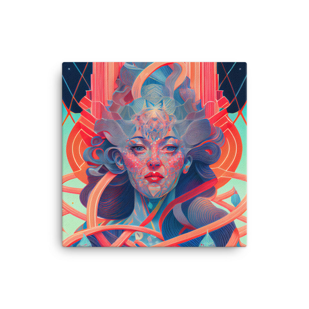 Canvas Wall Art - Goddess Columbia Portrait