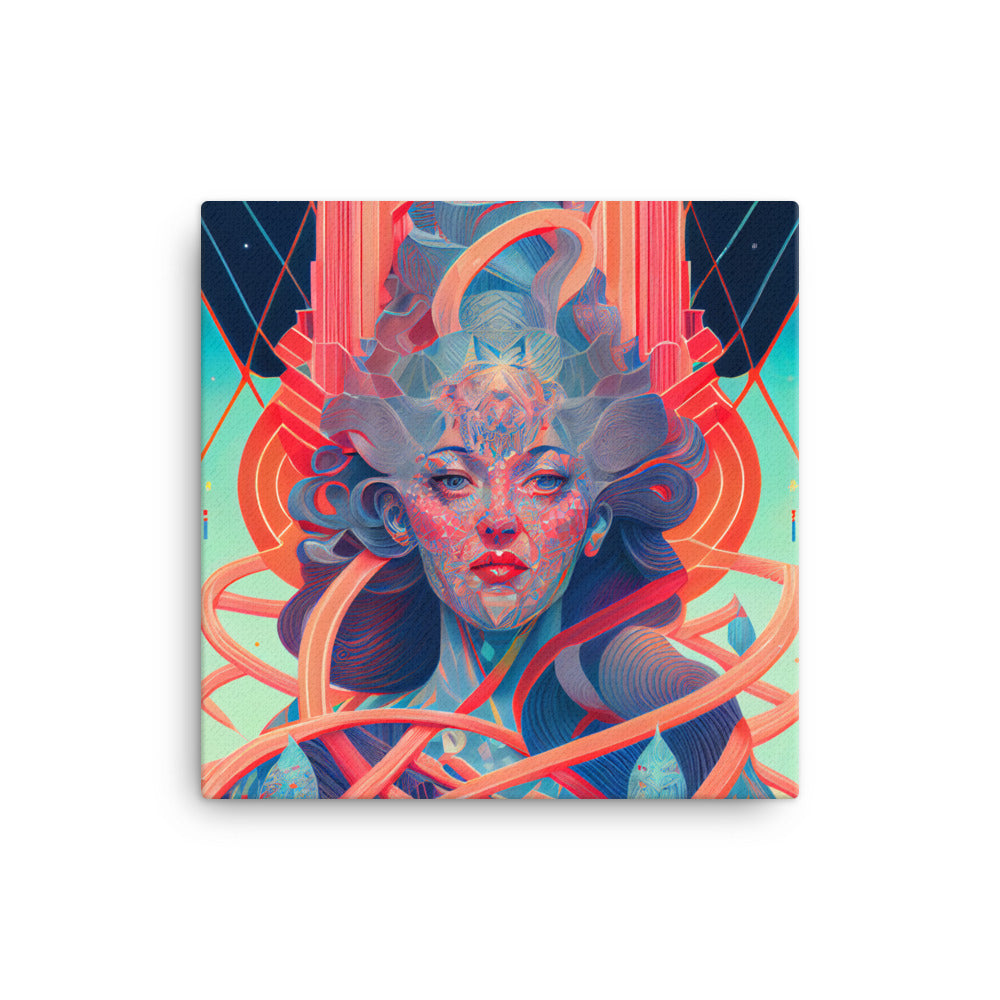 Canvas Wall Art - Goddess Columbia Portrait