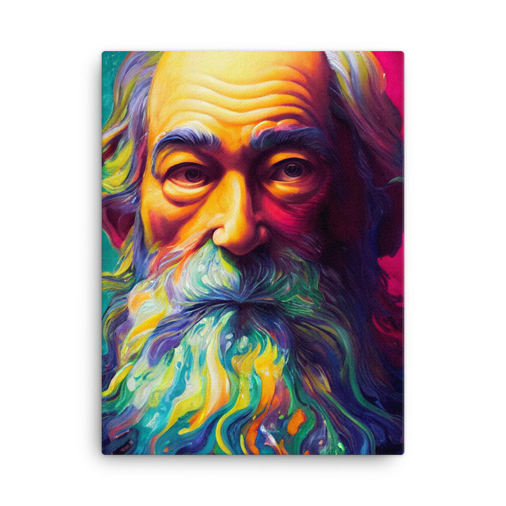 Canvas Wall Art - Paint Splash Walt Whitman