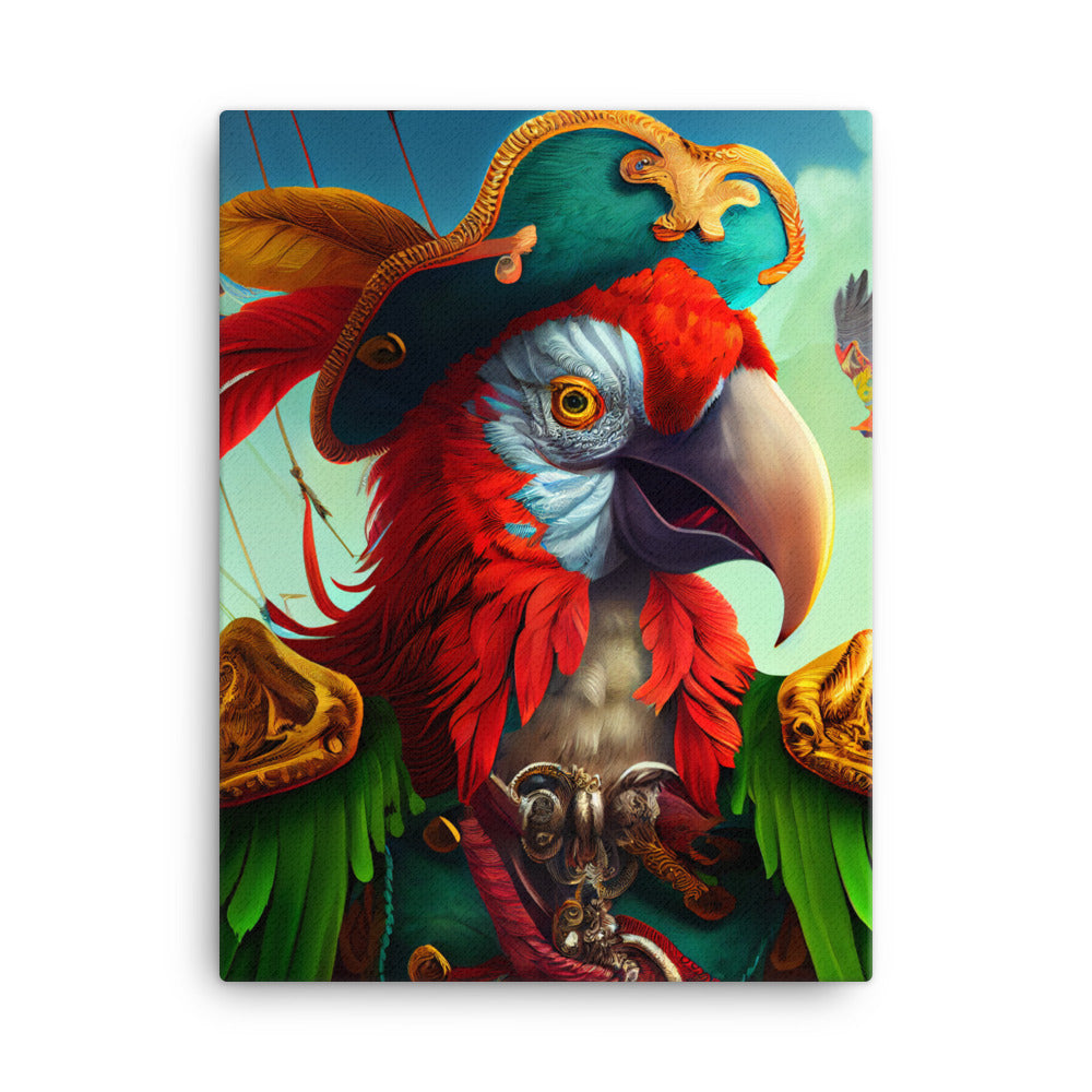Canvas Wall Art - Pirate Parrot