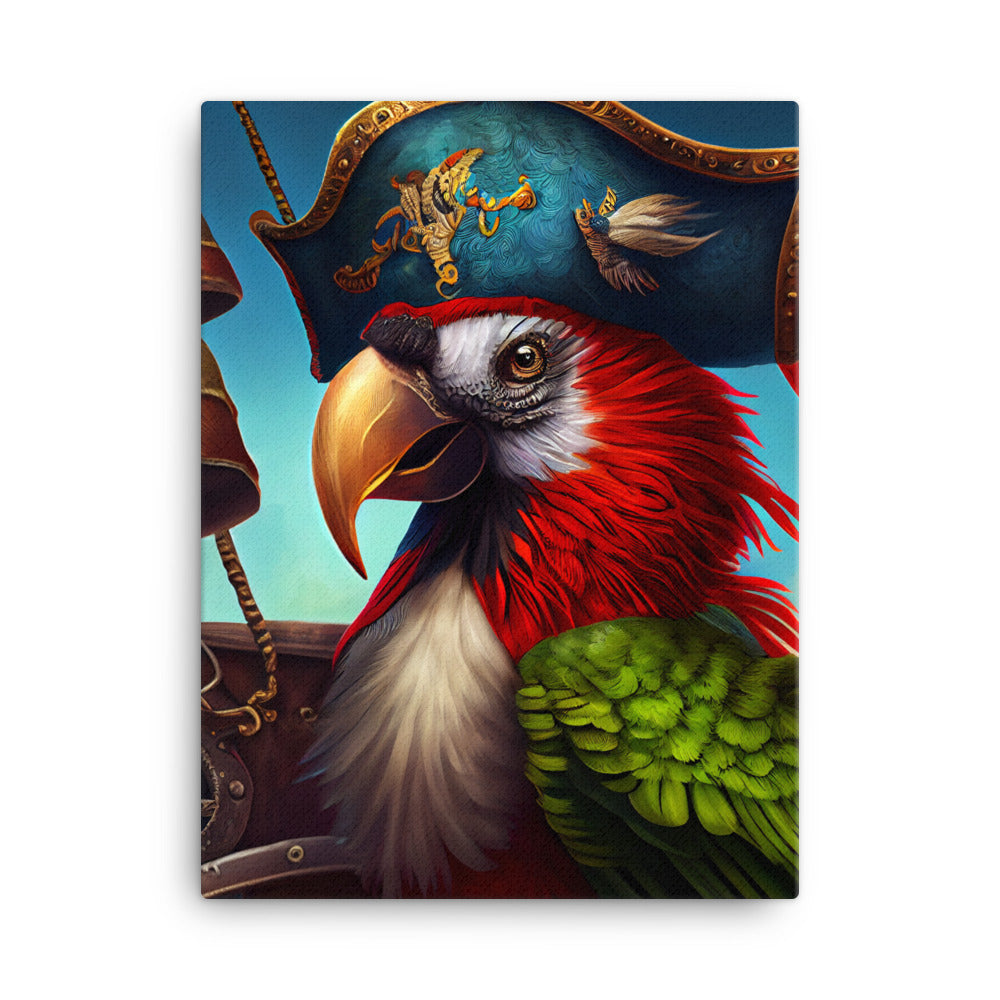 Canvas Wall Art - Pirate Parrot