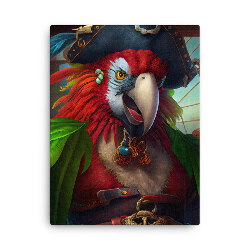 Canvas Wall Art - Pirate Parrot