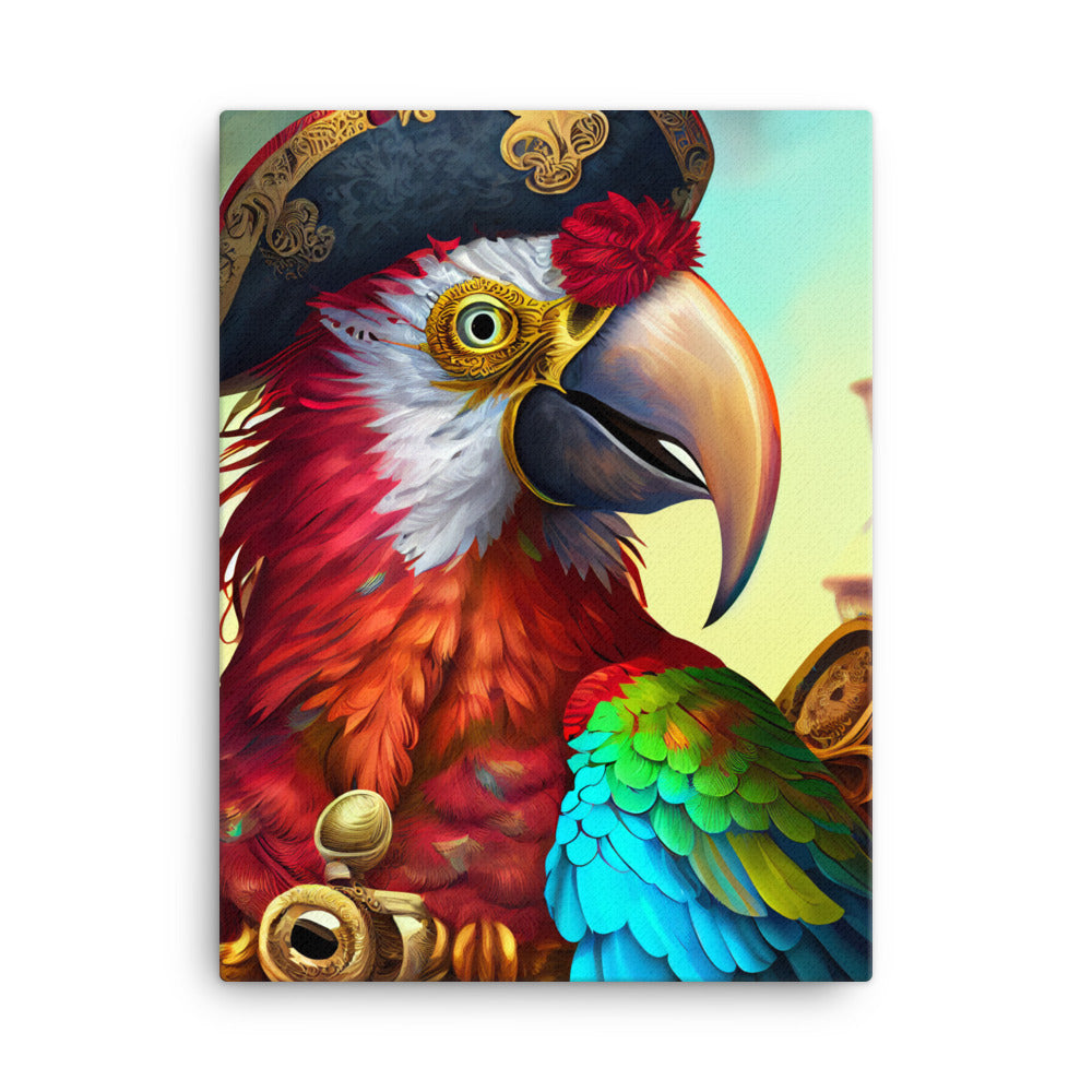 Canvas Wall Art - Pirate Parrot