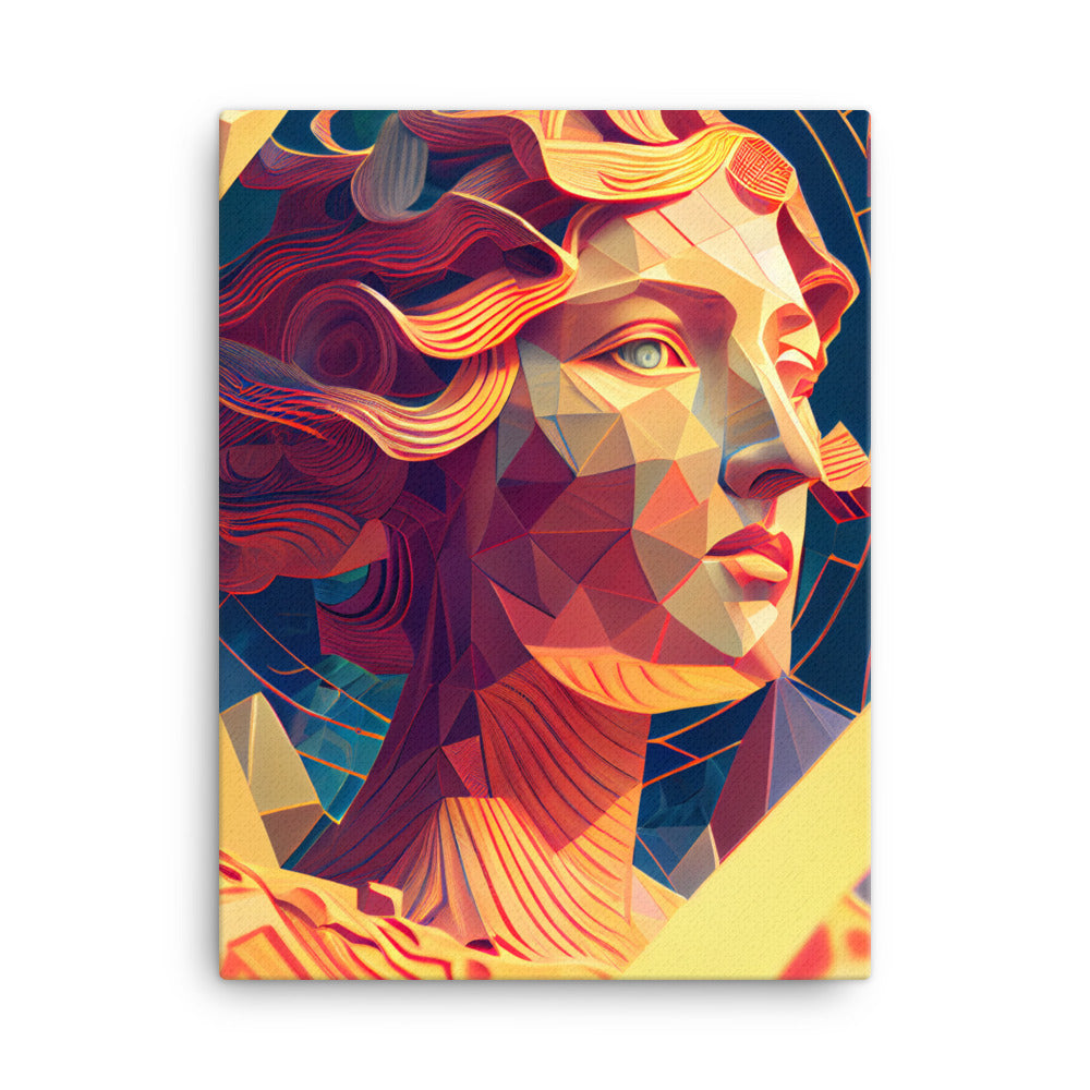 Canvas Wall Art - Geometric Helen Portrait
