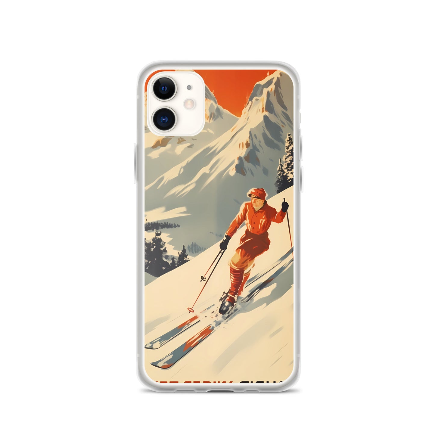 iPhone Case - Vintage Adverts - Swiss Skier