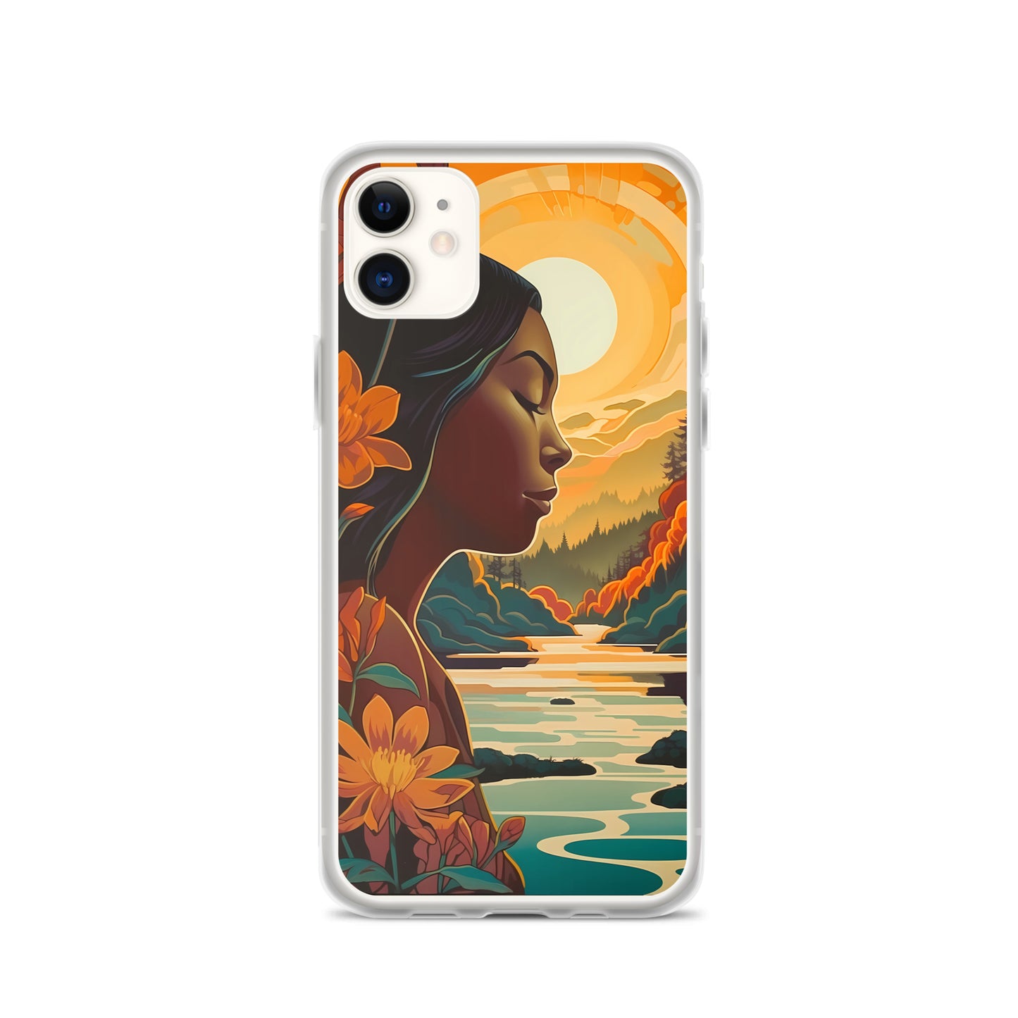 iPhone Case - Woman in Golden Landscape